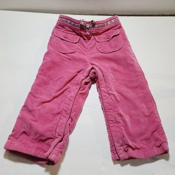 GAP Other - Baby Gap Pink Boho Foldover Front Pocket Snap Away Baby Girl Pants 18-24 mths